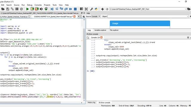 Python Spatial MannKendall Trend 2 смотреть онлайн