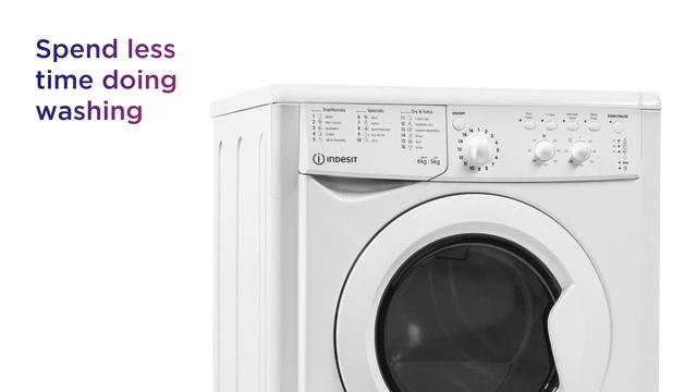 Indesit Ecotime IWDC 65125 6 kg Washer Dryer - White | Product Overview | Currys PC World смотреть онлайн