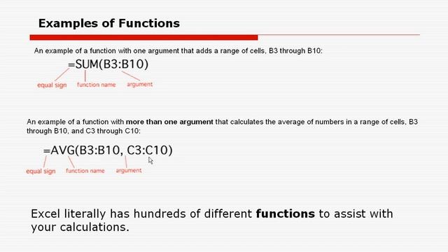 Microsoft Excel 2003 course: Excel Basics (07- Using functions) смотреть онлайн