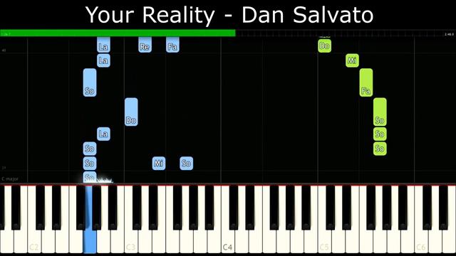 Your Reality - Dan Salvato [Easy Piano Tutorial] | SHEET MUSIC + MIDI 🔥 смотреть онлайн