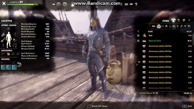 Годовщина The elder scrolls online, ивент 3 года (открытие подарков) смотреть онлайн