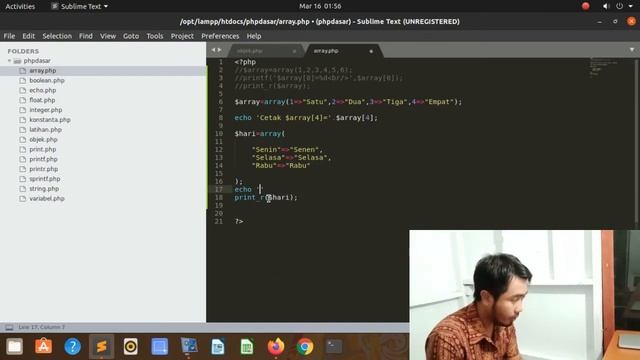Belajar PHP Untuk Pemula | 4. Array смотреть онлайн