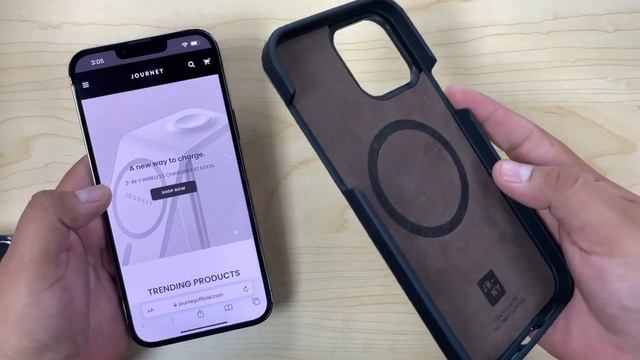 Journey’s Premium Leather Case IPhone 13 Pro Max & Apple Watch Strap