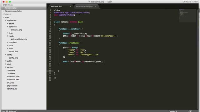 Eaglehorn PHP MVC Framework - Installation & Configuration with Mysql смотреть онлайн