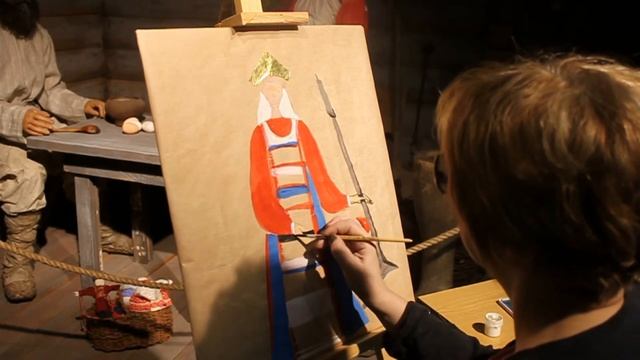 Видеоурок по креативному рисованию "Народный костюм" смотреть онлайн