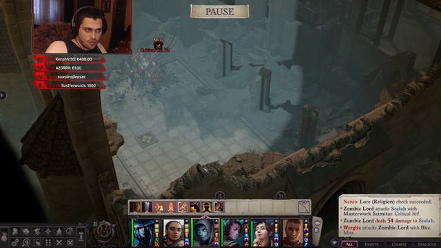 Necromancer - Unfair - Martyr Zacharius Cemetery map - Pathfinder: Wrath of the Righteous смотреть онлайн