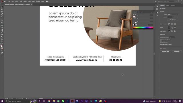 Social Media Poster Design || Illustrator Tutorial смотреть онлайн