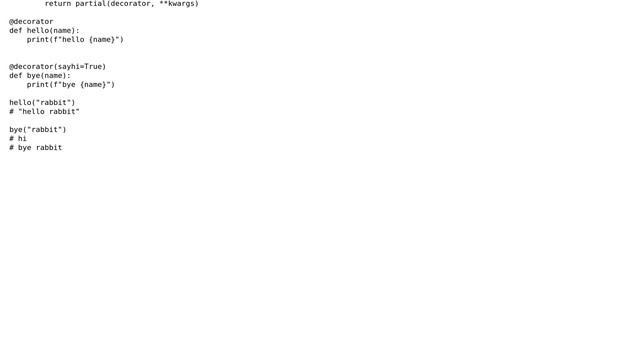 clean approach to decorator that takes optional keyword arguments смотреть онлайн