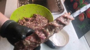 вкусный рецепт люля кебаб из ГОВЯДИНЫ на мангале быстро вкусно! #рецепт#мангал#kfc#еда#люлякебаб