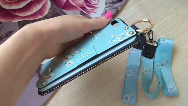 Чехол для xiaomi Redmi 6a силиконовый цветы голубой смотреть онлайн