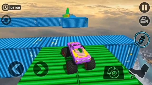 Crazy Monster Truck Legends 3D - Impossible Car Stunts Games For Kids - Offline Game 1080p смотреть онлайн