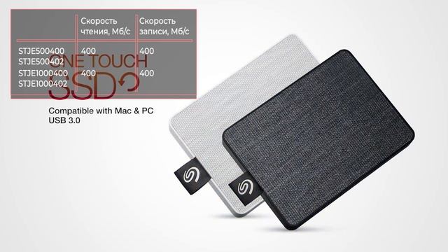 SSD накопитель Seagate One Touch 500GB, 1TB (STJE1000402, STJE1000400, STJE500400, STJE500402) смотреть онлайн