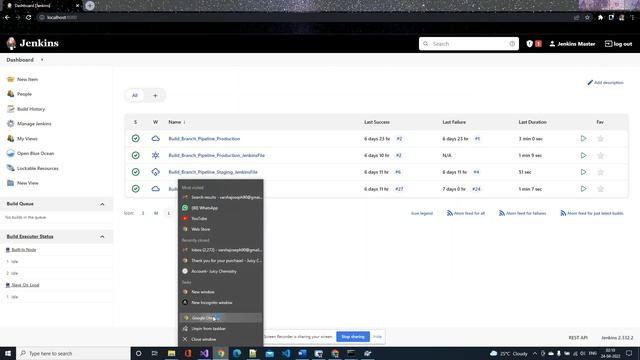 Jenkins - Azure deployment - Master Jenkins on Docker - Slave on Local Machine смотреть онлайн