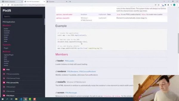 4) Create Project and add PIXI / Создаем проект и подключаем PIXI