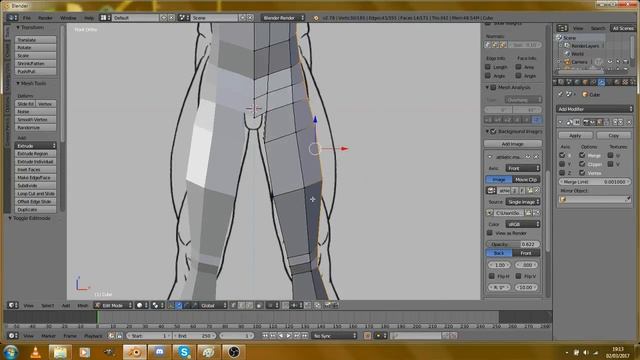 Blender: How to make a simple human model. смотреть онлайн
