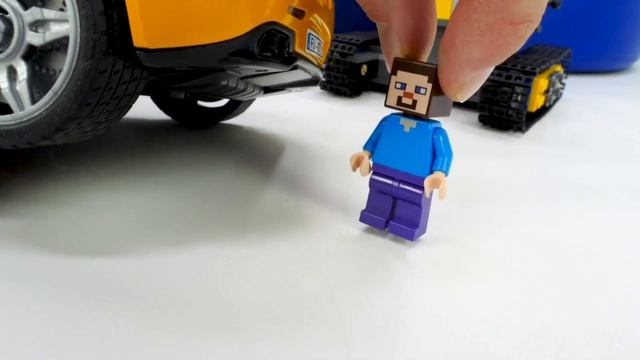 Стив Майнкрафт в видео сборнике - Машина и Замок в игре Minecraft! - Видео игры битвы Майнкрафт смотреть онлайн