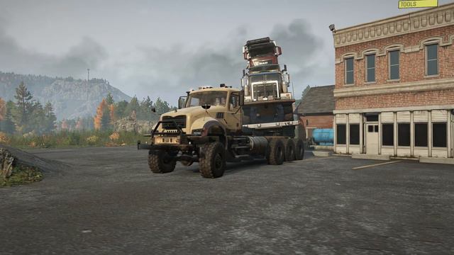 SnowRunner Mods - Crazy Trailer Heavy Overload - Extrame Loading 5 Truck - Mack Defense M917A3 8x8 смотреть онлайн