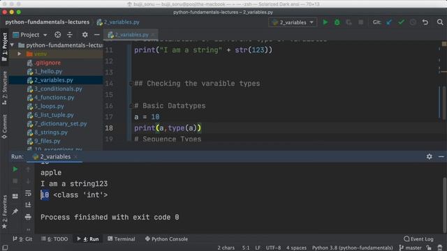 Variables - Python Fundamentals смотреть онлайн