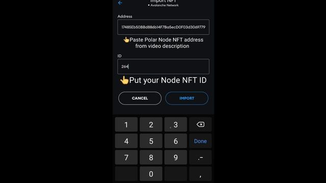 How to Import your Polar NFT Node to MM Mobile wallet and How to Send it to another wallet. смотреть онлайн