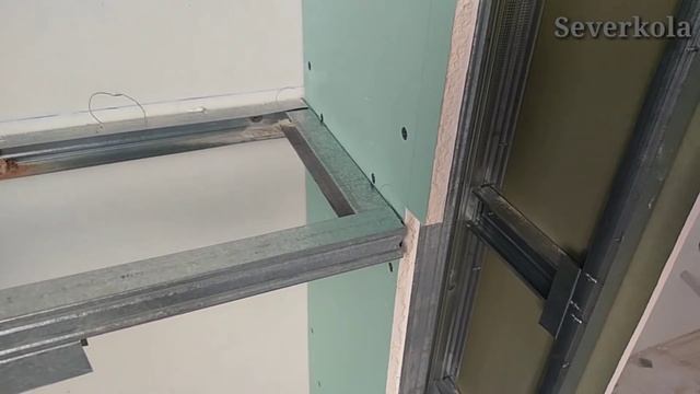 настенная панель с нишей, дизайн детской комнаты. Монтаж гипсокартона на стены. смотреть онлайн