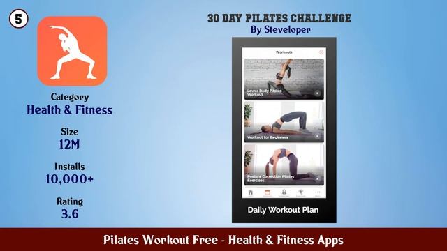 Top 10 Pilates Workout Free Android Apps смотреть онлайн