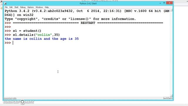 Class creation- Python Application Programming(17CS664) смотреть онлайн