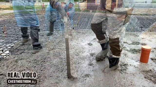 БАЛАШИХА. Залили фундамент (монолитная плита) смотреть онлайн