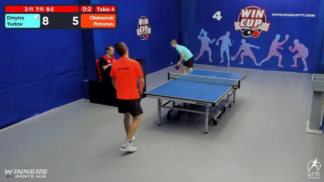 07:00 Юрков Дмитрий 3-2 Погонов Александр стол 4 ЮГ-7 01.08.22 смотреть онлайн