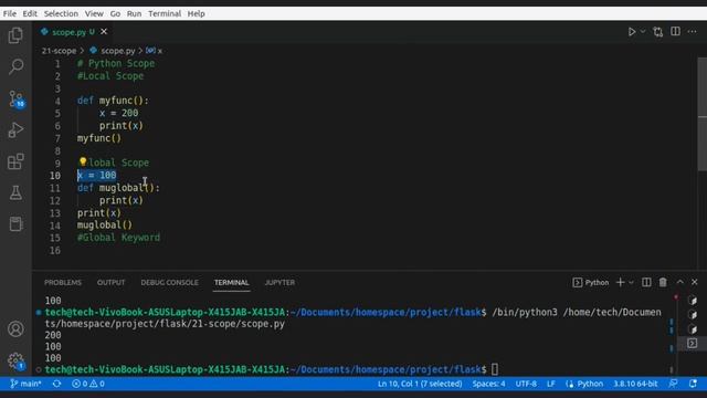 Local & Global Scope In Python | For Beginners | Web Development Lecture - 21 смотреть онлайн