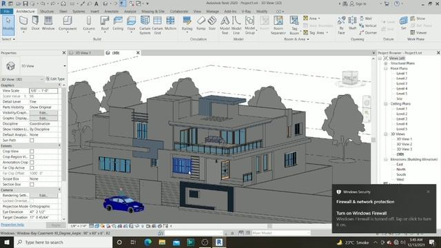 Beginner Revit Tutorial - 2D to 3D Floor Plan смотреть онлайн