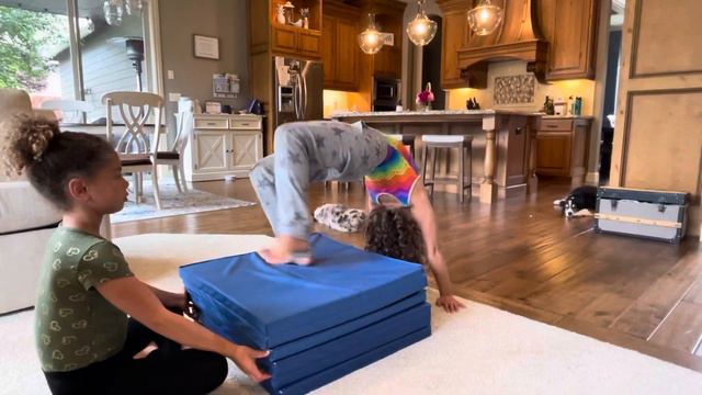 How To Do A Backbend Kick-over With Ellie And Addie