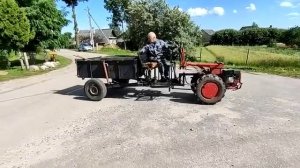 Руль на прицепе мотоблока-1 часть-2022.09