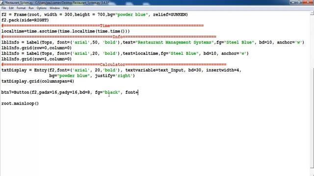 How to Create a GUI Restaurant Management Systems in Python - Tutorial 1 смотреть онлайн
