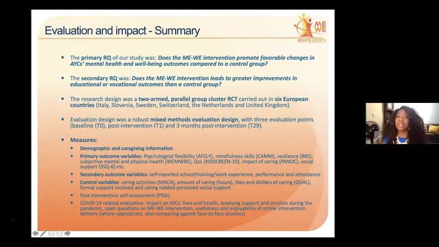 Share4Carers Webinar "Recommendations from EU young carers & good practices for prevention&support" смотреть онлайн