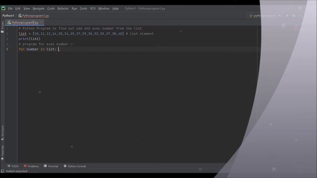 Simple Python Program To Find Out Odd And Even Number From The List смотреть онлайн