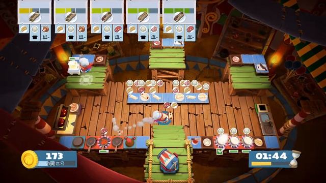 Overcooked 2 carnival of chaos 2-3 score1432 solo смотреть онлайн
