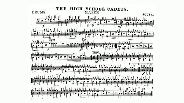 The High School Cadets March: Drums: John Philip Sousa смотреть онлайн