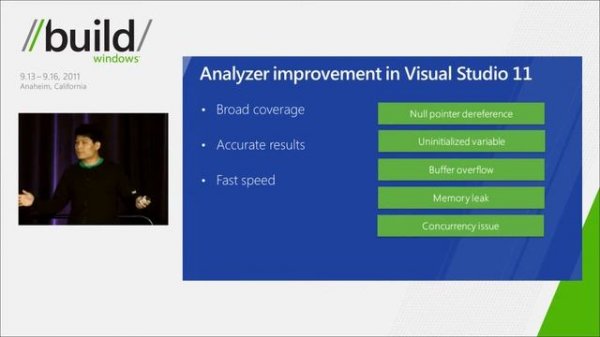 Improving software quality using Visual Studio 11 C++ Code Analysis