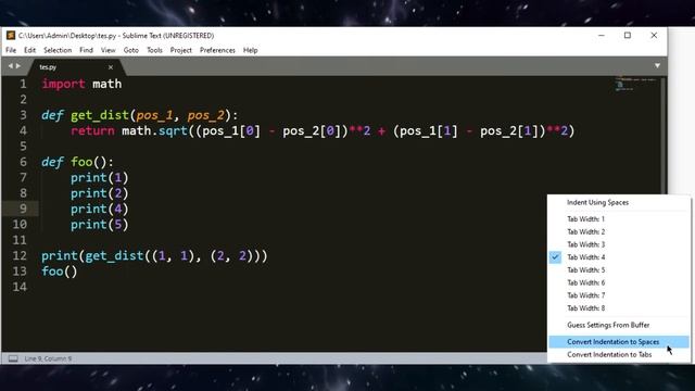 IndentationError: unindent does not match any outer indentation level 100% решение смотреть онлайн