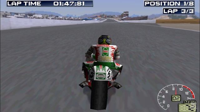 Superbike 2000 - PS1 Gameplay (4K60fps)