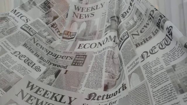 Тюль печать " Газета" смотреть онлайн