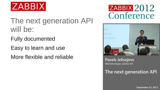 Zabbix Conference 2012 - Pavels Jelisejevs, Zabbix SIA смотреть онлайн