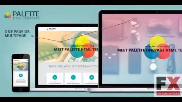Preview PALETTE - Bootstrap Parallax HTML Template TForest смотреть онлайн