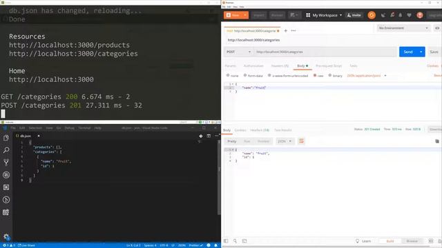 Crazy simple Mock REST API based on a JSON file with json-server смотреть онлайн