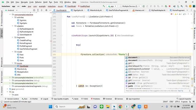 7. Feed and Liking |Instagram Clone| Kotlin | MVVM | Firebase | смотреть онлайн