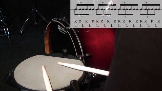 Drum Lesson. Basic Polyrhythms 3/2 4/3. (Простые полиритмы)