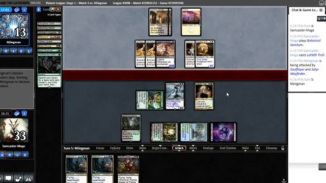 MTG Pioneer Soulution - Match 3 VS BW Enchantments смотреть онлайн