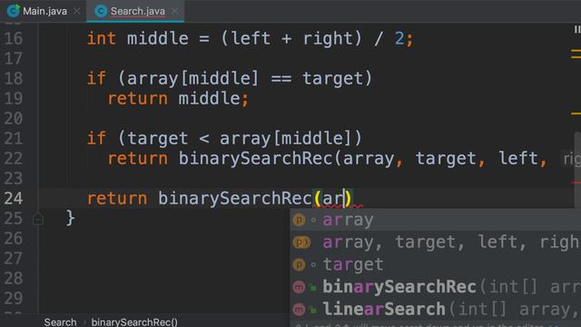 5- Binary Search- Recursive Implementation смотреть онлайн