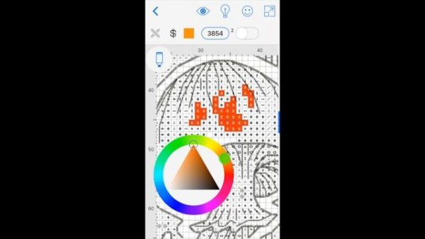 Cross Stitch Saga 2.7.+ [Замена цвета и символа стежка в интерактивной схеме]