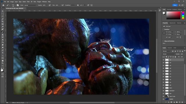 PHOTOSHOP BRUSHES TIPS N TRICKS (no rain to rain using brushes in post FX) смотреть онлайн